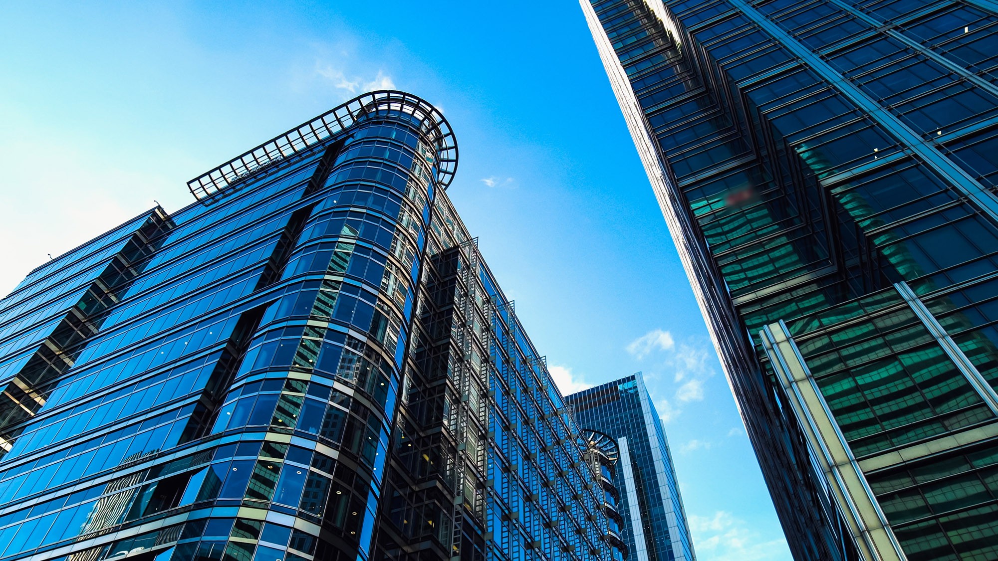 Modern high rise buildings